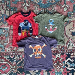 Lot of 3 Mini Boden boys T-Shirts size 3-4 years